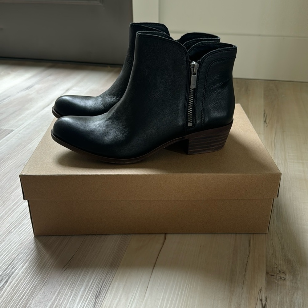 Lucky Brand Women’s Black Breah Booties, Size 9
